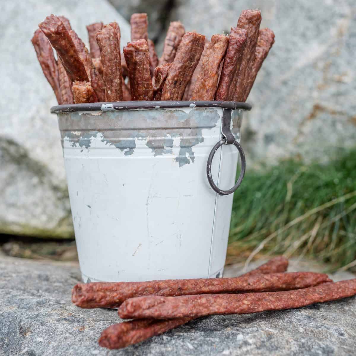 Ten inch baked bully snap sticks