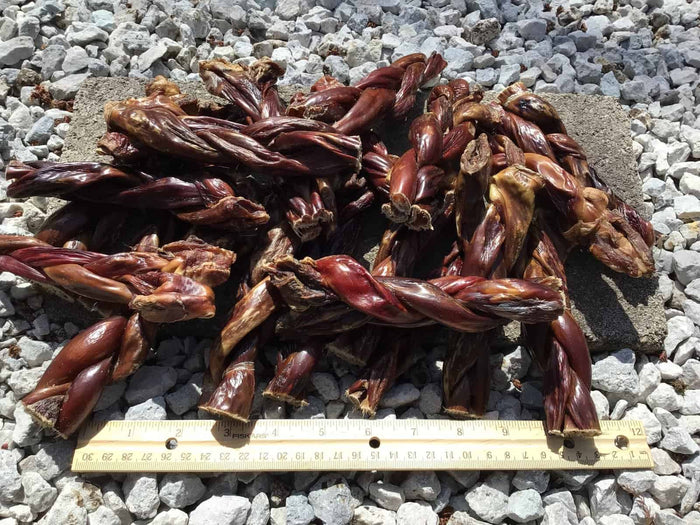 Six inch braided beef esophagus gullet